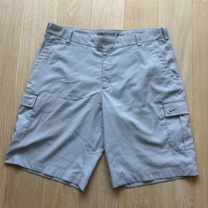 Nike Golf Dri-FIT Shorts Cargo 38 Gray Lightweight Hiking‎ Performance